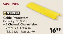 Princess Auto POWERFIST Cable Protectors offer