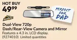 Princess Auto Dual-View 720p Dash/Rear-View Camera and Mirror offer