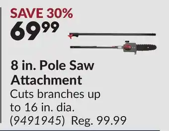 Princess Auto 8 in. Pole Saw Attachment offer