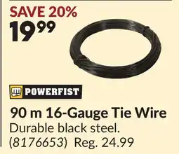 Princess Auto 90 m 16-Gauge Tie Wire offer