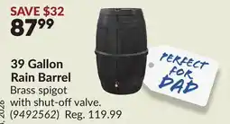 Princess Auto 39 Gallon Rain Barrel offer
