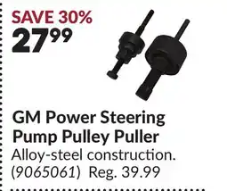Princess Auto GM Power Steering Pump Pulley Puller offer