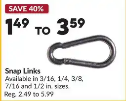 Princess Auto Snap Links offer