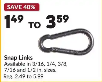 Princess Auto Snap Links offer