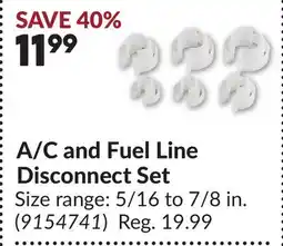 Princess Auto A/C and Fuel Line Disconnect Set offer