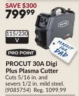 Princess Auto PROCUT 30A Digi Plus Plasma Cutter offer