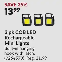 Princess Auto COB LED Rechargeable Mini Lights offer