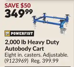 Princess Auto 2,000 lb Heavy Duty Autobody Cart offer