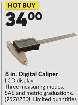 Princess Auto 8 in. Digital Caliper offer