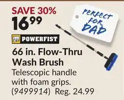 Princess Auto 66 in. Flow-Thru Wash Brush offer