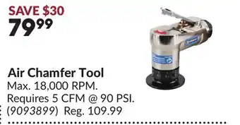 Princess Auto Air Chamfer Tool offer