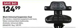 Princess Auto Black Universal Suspension Seat offer