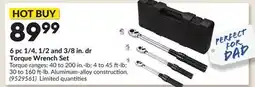 Princess Auto 6 pc 1/4, 1/2 and 3/8 in. dr Torque Wrench Set offer
