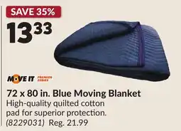 Princess Auto 72 x 80 in. Blue Moving Blanket offer