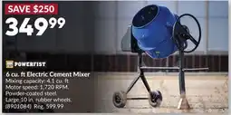 Princess Auto 6 cu. ft Electric Cement Mixer offer