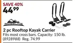 Princess Auto 2 pc Rooftop Kayak Carrier offer