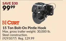 Princess Auto 15 Ton Bolt-On Pintle Hook offer