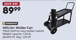 Princess Auto MIG Arc Welder Cart offer