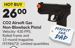 Princess Auto CO2 Airsoft Gas Non-Blowback Pistol offer