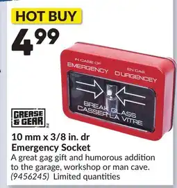 Princess Auto 10 mm x 3/8 in. dr Emergency Socket offer