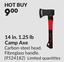 Princess Auto 14 in. 1.25 lb Camp Axe offer
