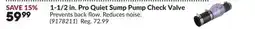 Princess Auto 1-1/2 in. Pro Quiet Sump Pump Check Valve offer