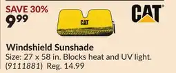 Princess Auto Windshield Sunshade offer