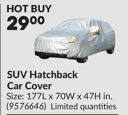 Princess Auto SUV Hatchback Car Cover offer