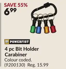 Princess Auto 4 pc Bit Holder Carabiner offer