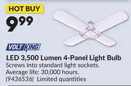 Princess Auto LED 3,500 Lumen 4-Panel Light Bulb offer