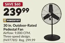 Princess Auto 30 in. Outdoor-Rated Pedestal Fan offer