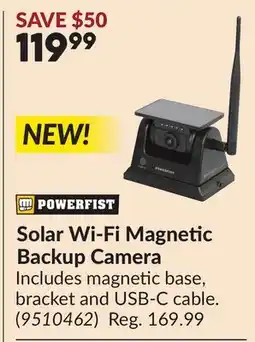 Princess Auto Solar Wi-Fi Magnetic Backup Camera offer