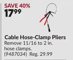 Princess Auto Cable Hose-Clamp Pliers offer