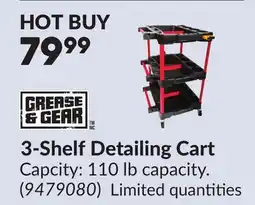 Princess Auto 3-Shelf Detailing Cart offer