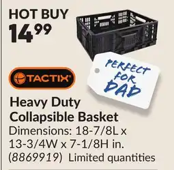 Princess Auto Heavy Duty Collapsible Basket offer