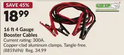 Princess Auto 16 ft 4 Gauge Booster Cables offer