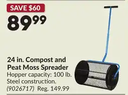 Princess Auto 24 in. Compost and Peat Moss Spreader offer