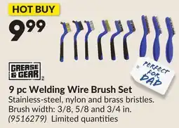Princess Auto 9 pc Welding Wire Brush Set offer
