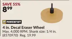 Princess Auto 4 in. Decal Eraser Wheel offer