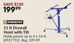 Princess Auto 11 ft Drywall Hoist with Tilt offer