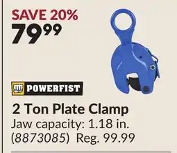 Princess Auto 2 Ton Plate Clamp offer