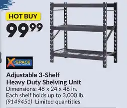 Princess Auto Adjustable 3-Shelf Heavy Duty Shelving Unit offer