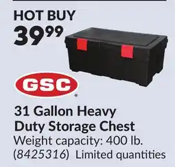 Princess Auto 31 Gallon Heavy Duty Storage Chest offer