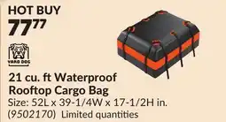 Princess Auto Waterproof Rooftop Cargo Bag offer