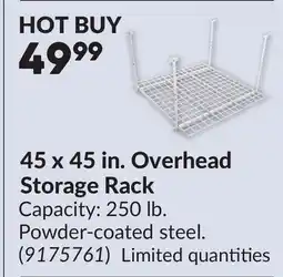 Princess Auto 45 x 45 in. Overhead Storage Rack offer