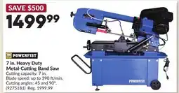 Princess Auto 7 in. Heavy Duty Metal-Cutting Band Saw offer