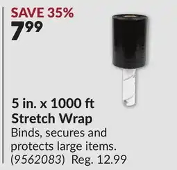 Princess Auto 5 in. x 1000 ft Stretch Wrap offer