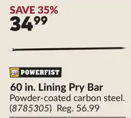 Princess Auto 60 in. Lining Pry Bar offer