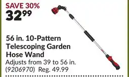 Princess Auto 56 in. 10-Pattern Telescoping Garden Hose Wand offer