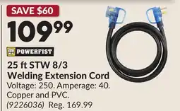 Princess Auto 25 ftSTW 8/3 Welding Extension Cord offer